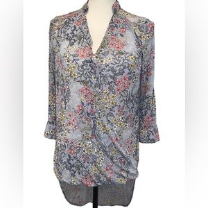 Alice of EDEN & OLIVIA hi lo floral tunic TOP WOMEN’s shirt size small
